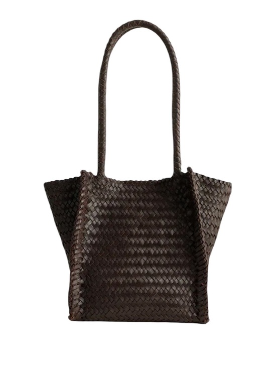 Madewell Handbags - NWT Madewell Leather The Lexington Small Woven Tote In Coffee Bean